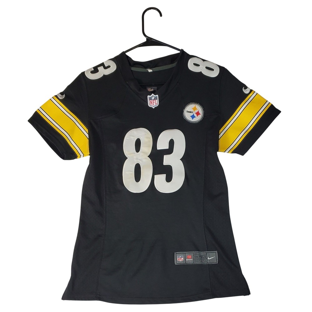 Nike Pittsburgh Steelers Heath Miller 83 Womens Jersey‎ Black Size Large NFL